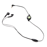 Retractable Earphones Headphones Hands-free Headset 3.5mm w Mic Earbuds