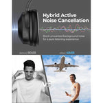 Wireless Headphones Foldable Headset w Mic Hands-free Earphones
