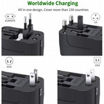 International Charger USB 2-Port Travel Adapter Plug Converter AC Power