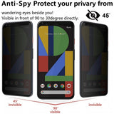 Privacy Screen Protector Tempered Glass Full Cover Anti-Peep Anti-Spy 3D Edge