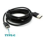 Black 6ft Type-C USB Data Cable