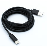 Black 6ft Type-C USB Data Cable