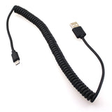 USB Cable Coiled Charger Cord Power Sync
