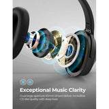 Wireless Headphones Foldable Headset w Mic Hands-free Earphones