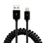 USB Cable Coiled Charger Cord Power Sync
