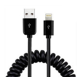 USB Cable Coiled Charger Cord Power Sync
