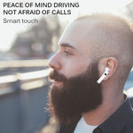 Wireless Earphone Docking Car Charger Mono Headset Headphone Single Earbud Hands-free Mic