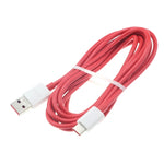 6ft USB-C Cable Red Charger Cord Power Wire Type-C