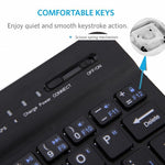 Wireless Keyboard Ultra Slim Rechargeable Portable Compact