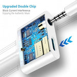 USB-C Headphone Adapter Earphone 3.5mm Jack Type-C Charger Port Splitter Mic Support