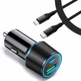 Quick Car Charger 36W PD Cable USB-C Port Power Adapter